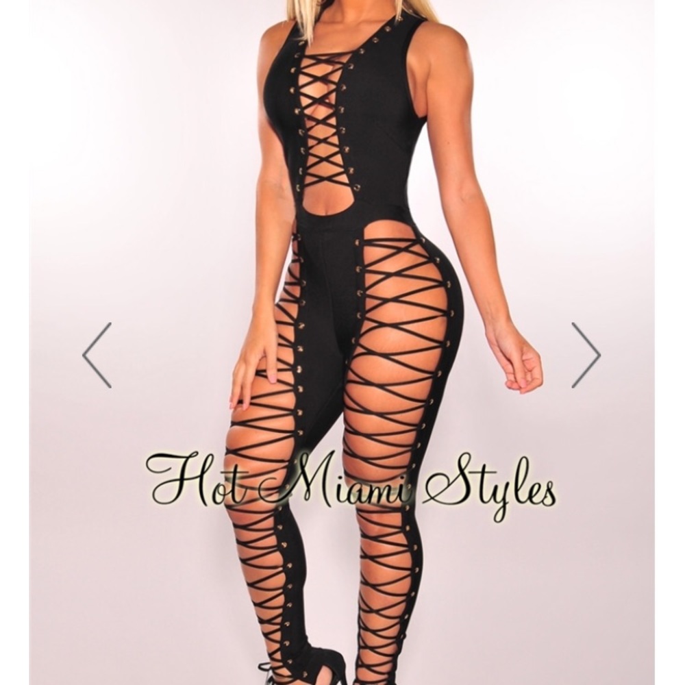 Hot Miami Styles Bondage Jumpsuit